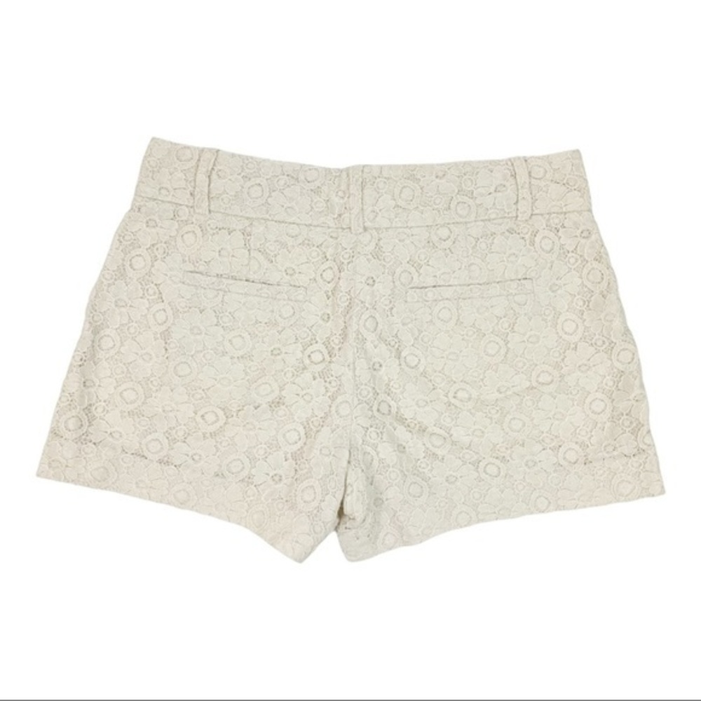 Ann Taylor Loft Lace Cotton Shorts Women’s Size 2 Cream White - Picture 2 of 8